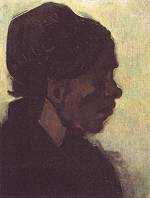 Head of a Brabant Peasant Woman with Dark Cap