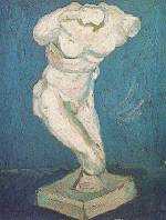 Plaster Statuette of a Male Torso